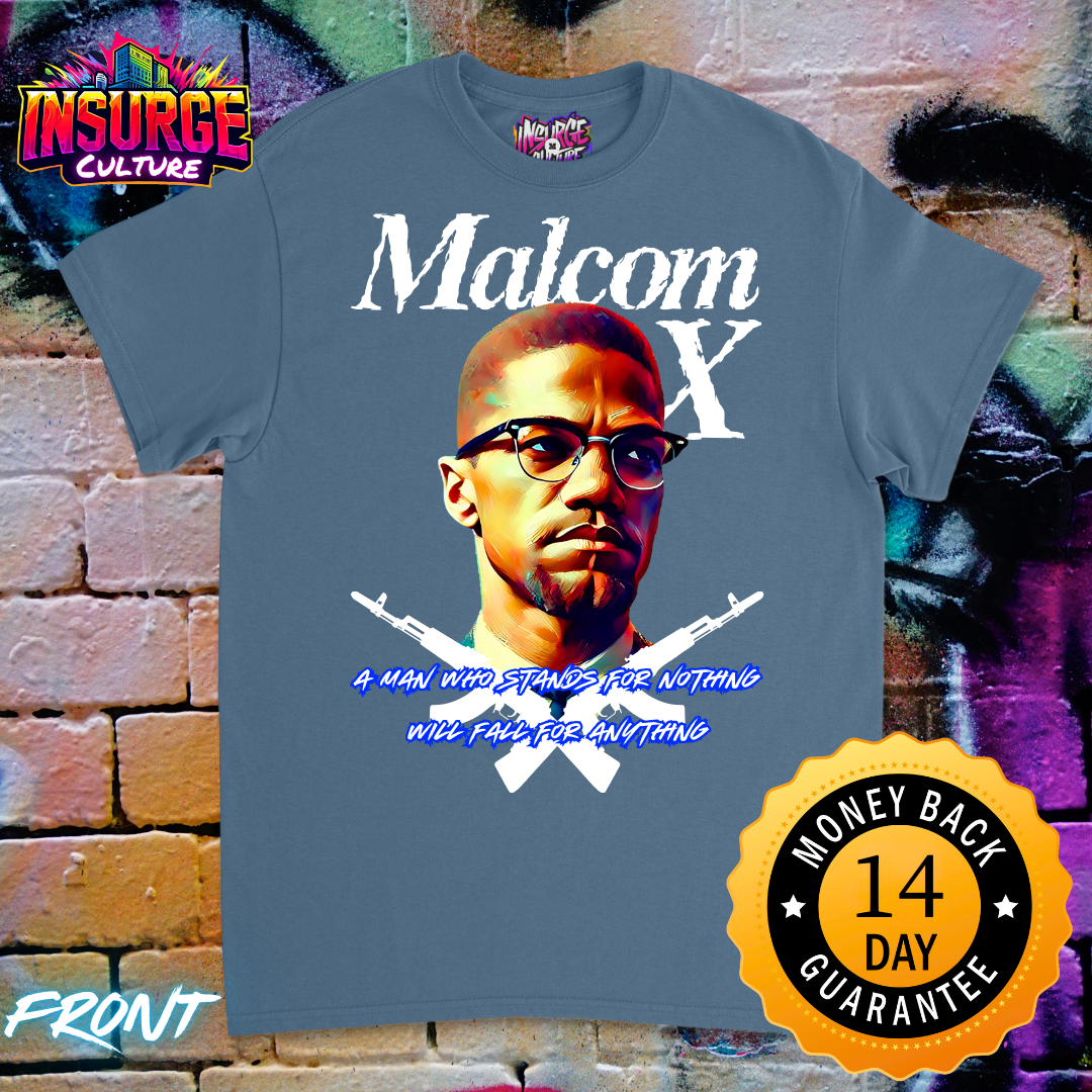 Malcom X Half Sleeve Shirt Unisex Adult