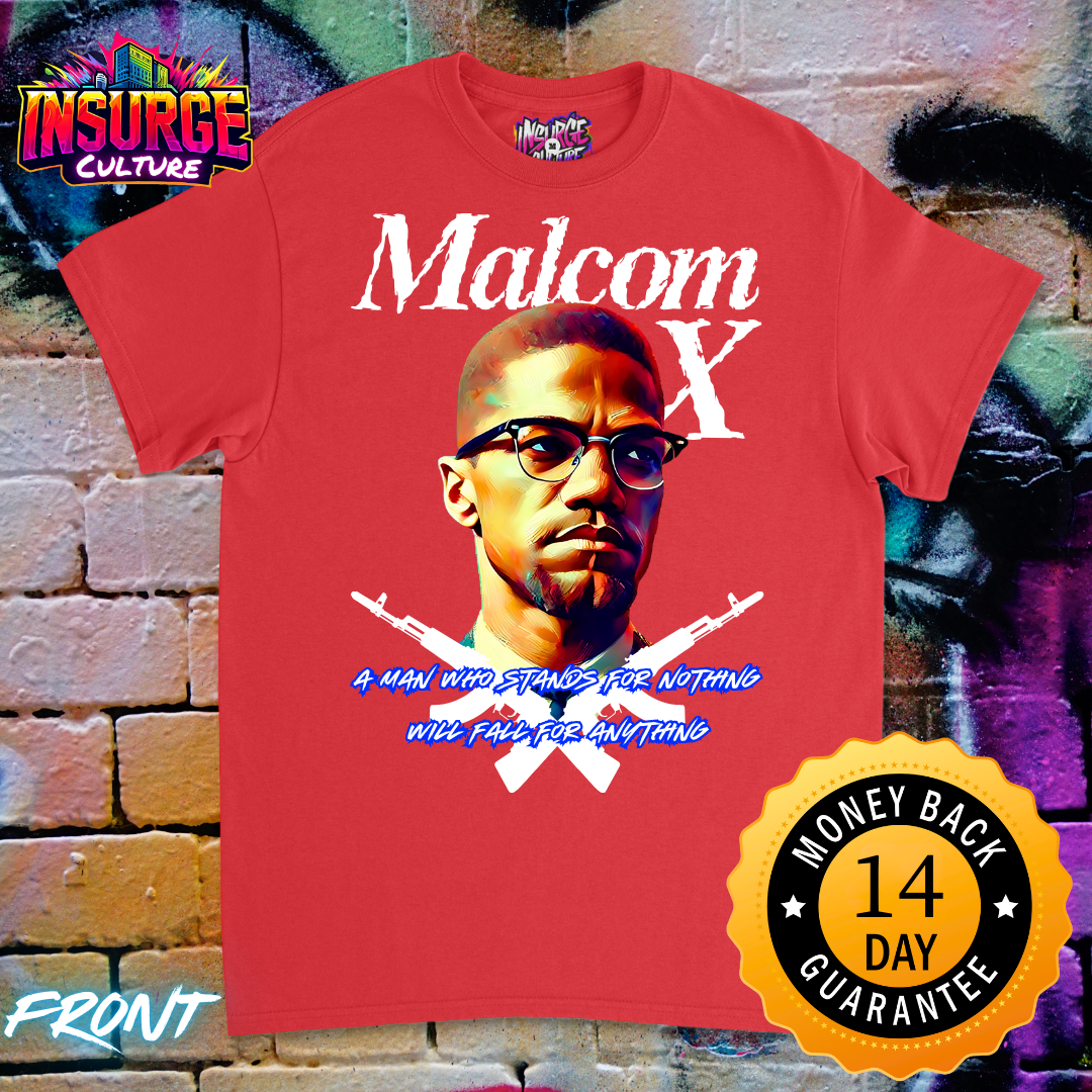 Malcom X Half Sleeve Shirt Unisex Adult